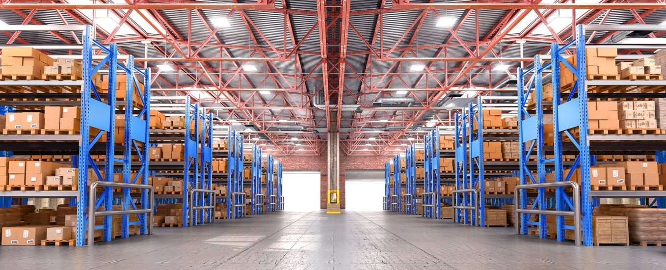 Warehouse aisle